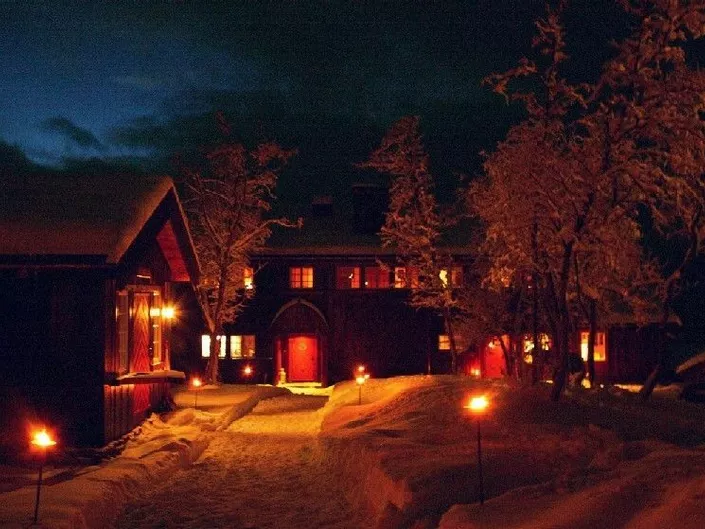 Harahorn Fjellgård om kvelden