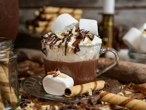 Limited ediition winterholiday hot chocolate på  lodgen spiseri