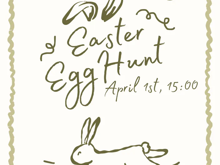 Green and White Illustrated Easter Flyer 1