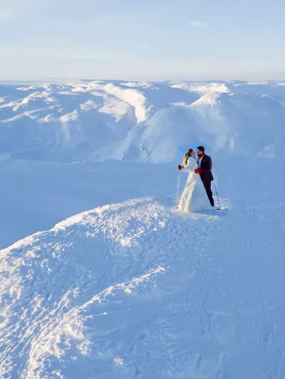 Bryllup på toppen av fjellet totten 2 i Hemsedal