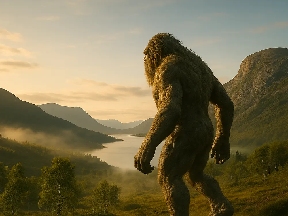 Ai bilde av Risen som var på friarferd bak Skogshorn i Hemsedal