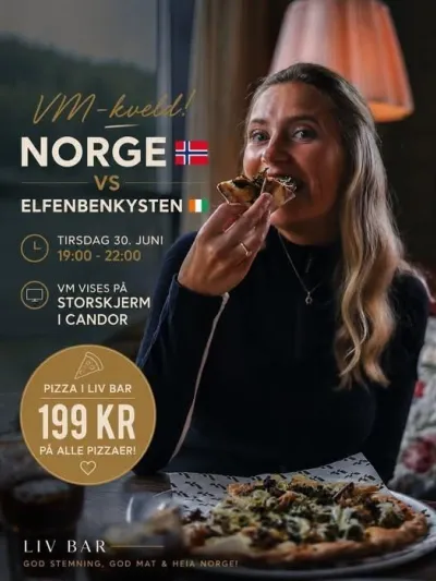 Plakat til fotball VM kamp