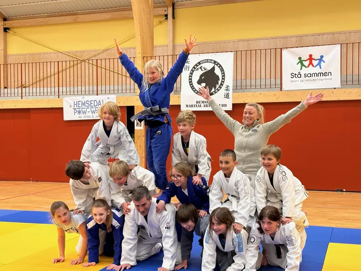 Hemsedal Martial Arts gruppebilde, barn.