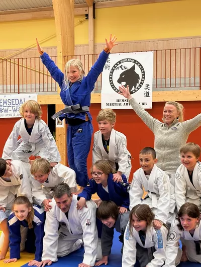 Hemsedal Martial Arts gruppebilde, barn.