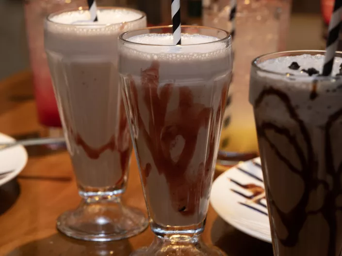 Milkshakes på Peppes Pizza i Hemsedal