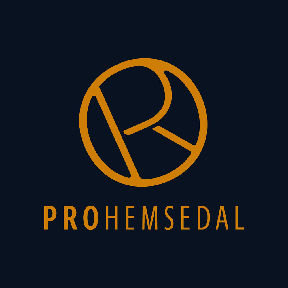 Prohemsedal logo stående bronse sort 01 21