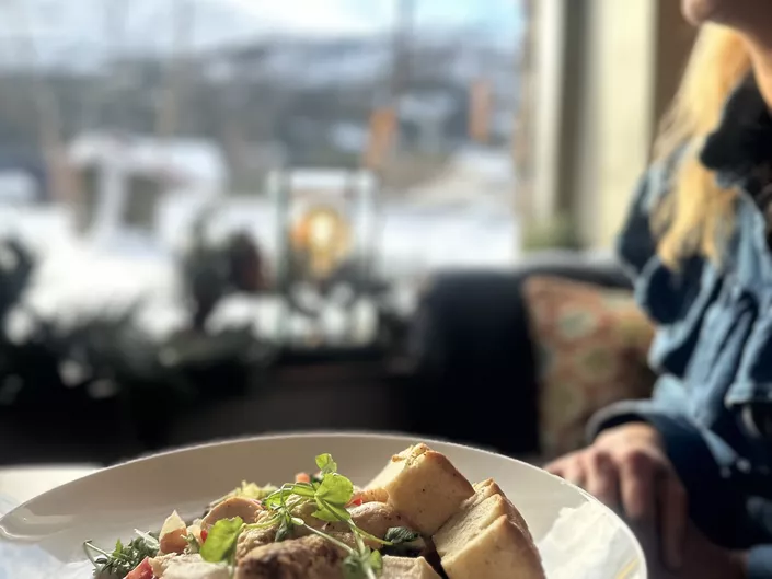 Lunsj på Lobbyen at Skogstad hotell