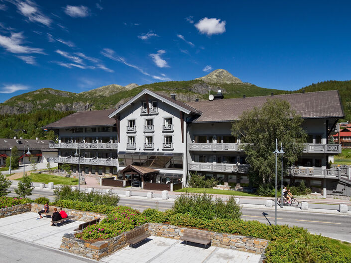 Hotel front summer