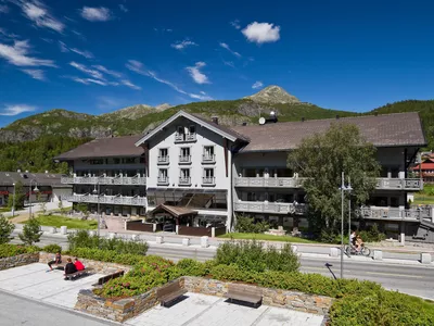 Hotel front summer