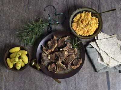 Pinnekjøtt av lammesadel ekstra kjøttfullt spekeloftet