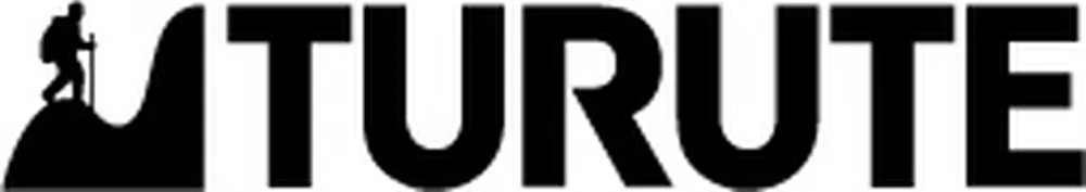 Turute logo, svart og hvit.