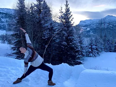Yoga Hemsedal slowflow yoga vinter