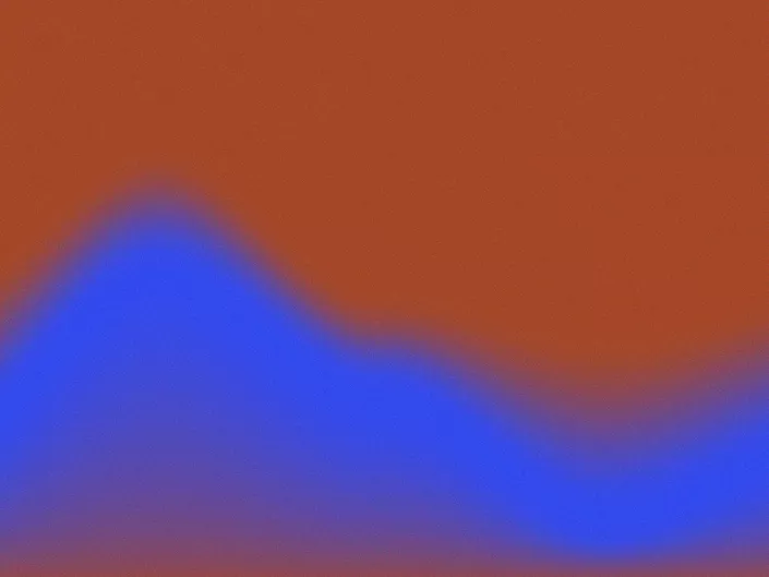 Rust farge som går over ril klar blå