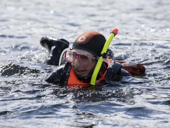 Snorkling.
