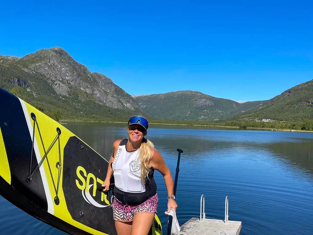 Sup fagersetvatn, dame Hemsedal.