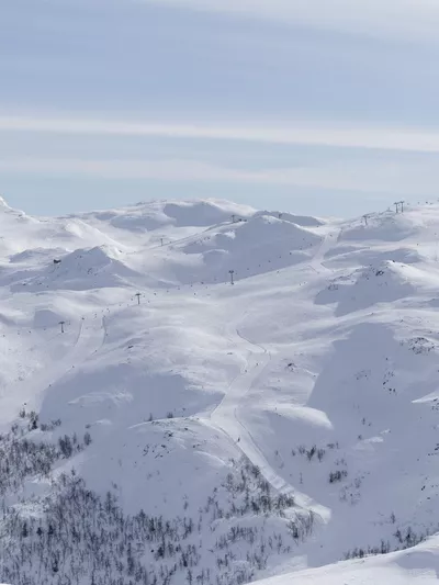 oversiktsbilde av Hemsedal skisenter