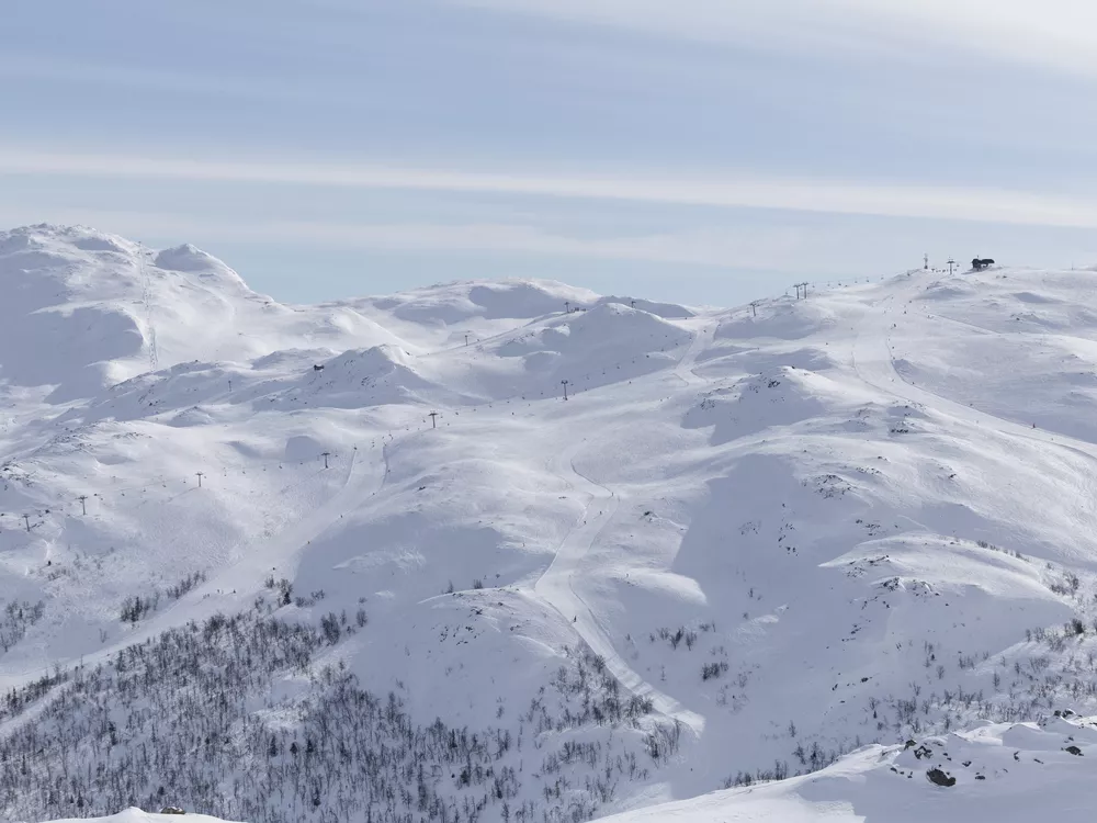 oversiktsbilde av Hemsedal skisenter